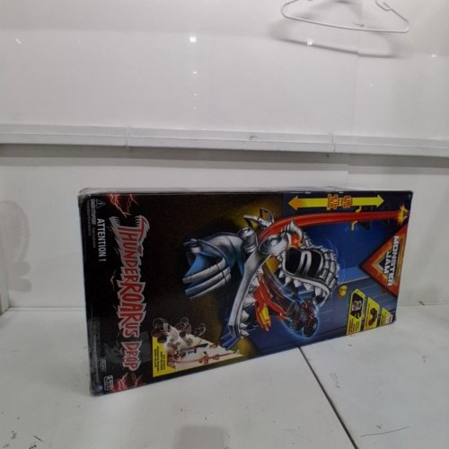 MONSTER JAM THUNDERROARUS DROP LIGHT UP PLAYSET - 6 FT - AGES 4+ - RED/SILVER (MODEL: ‎6066759) image 6