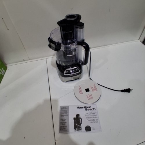 HAMILTON BEACH STACK & SNAP FOOD PROCESSOR - 10 CUP - BLACK (MODEL: 70723C) image 3