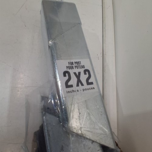 PYLEX ADJUSTABLE SPYTEK SQUARE FENCE POST - 2" X 2" - SUPPORTS UP 60" FENCE - SILVER (MODEL: 13015) image 3