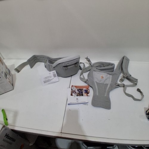 ERGOBABY ALTA HIP SEAT ALL-POSITION BREATHABLE MESH HIP SEAT AND CARRIER - 45LBS CAP - PEARL GREY (MODEL: BCHIPSFMGRY) image 2