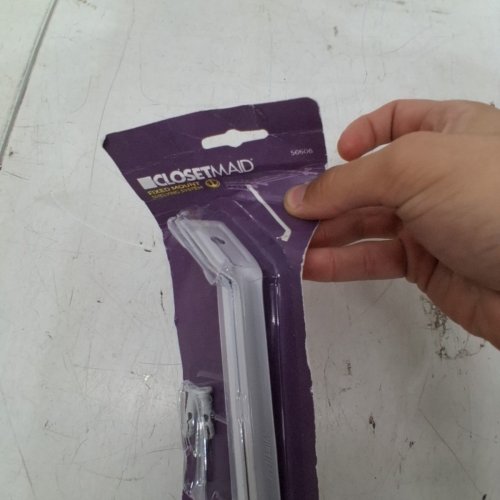 2PK CLOSETMAID SUPPORT BRACKETS FOR WIRE SHELVING - 12" - WHITE (MODEL:56606) image 3