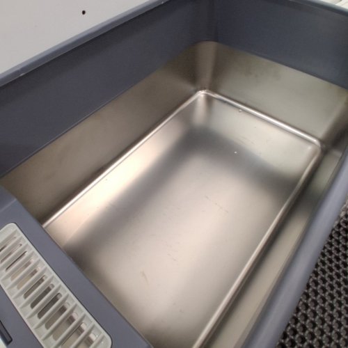 STAINLESS STEEL CAT LITTER BOX - GREY/SILVER image 3