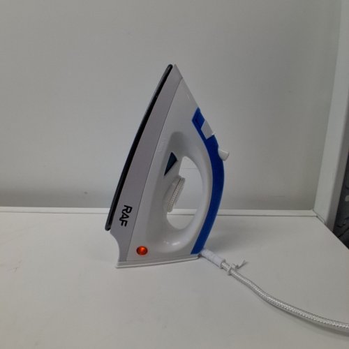 RAF ELECTRIC STEAM IRON - 110V, 1200W - WHITE AND BLUE (MODEL: R.1608B-110) image 2