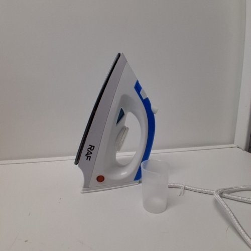 RAF ELECTRIC STEAM IRON - 110V, 1200W - WHITE AND BLUE (MODEL: R.1608B-110) image 3