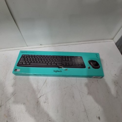 LOGITECH WIRELESS KEYBOARD AND MOUSE COMBO - 2.4 GHZ WIRELESS - BLACK (MODEL: MK270) image 2