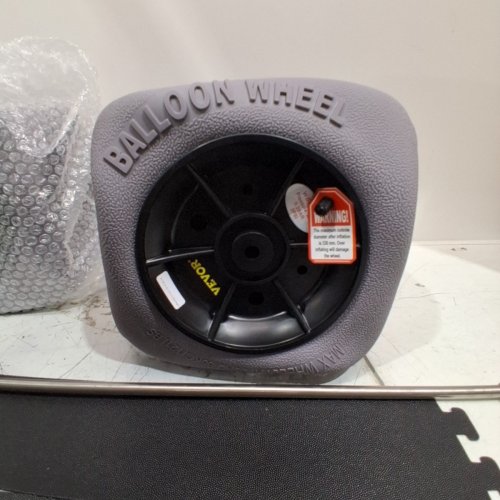 2PK VEVOR BALLOON WHEELS REPLACEMENTS WITH PUMP - 13" - FITS TPU CART TIRES FOR KAYAK DOLLY - PURPLE/BLACK (MODEL : Y05010-10.5MM) image 5