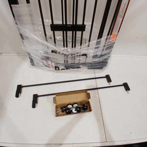 BABELIO PRESSURE MOUNTED METAL BABY GATE - 30" X 29"- 48" - BLACK (MODEL: CB-M-101) image 3