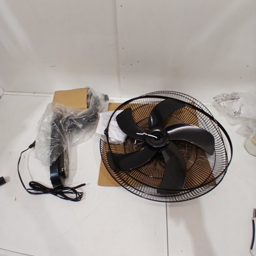 FANSPEX WALL MOUNTED WORKSHOP FAN - 18" - BLACK - (MODEL: FS-F18-W) image 3