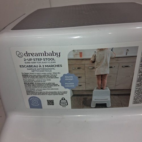 DREAM BABY 2 UP TODDLER STEP STOOL - GREY/WHITE image 3