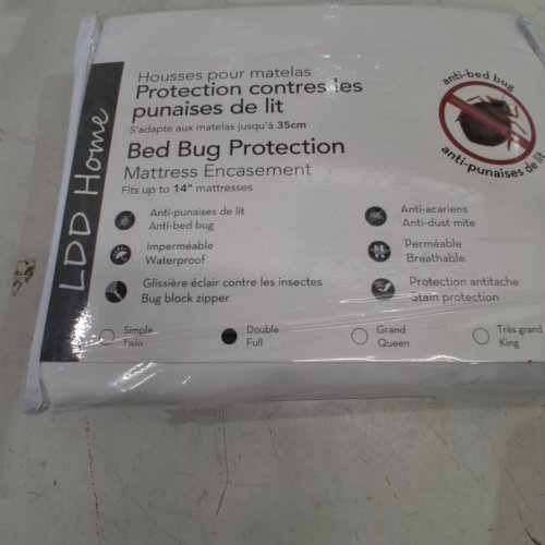 LDD HOME BED BUG WATERPROOF MATTRESS ENCASEMENT - KING - WHITE image 2