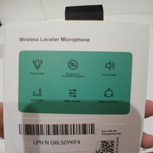 2PK AXUAXU MINI WIRELESS LAVALIER MICRPHONES, WEARABLE MICRO PHONE WITH 14H BATTERY LIFE (STREAMING, PODCASTS) - BLACK (MODEL: MJ01) image 4