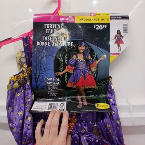 2PC FORTUNE TELLER COSTUME SET - LARGE (10-12)- PURPLE AND PINK (ITEM: 70130) image 3