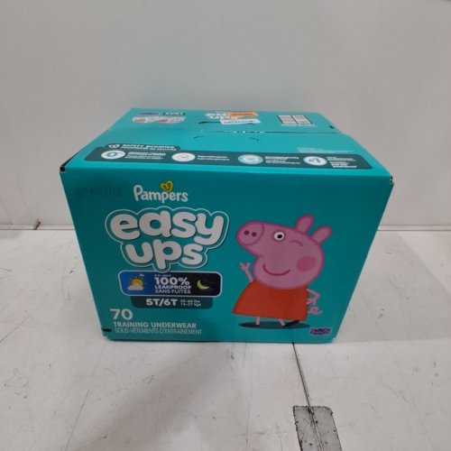 70PK PAMPERS TODDLER TRAINING UNDERWEAR EASY UPS DIAPERS TRAINING PANTS - SIZE 5T/6T - PEPPA PIG image 2