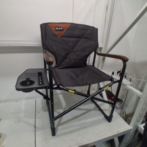 MAC SPORTS FOLDING DIRECTOR CAMPING CHAIR- 300LBS MAX/CAP - GREY (MODEL: 1872256) image 3
