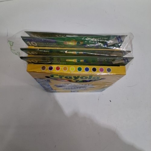 4 (10PK) CRAYOLA ULTRA-CLEAN WASHABLE BROAD LINE MARKERS - CLASSIC COLORS image 3