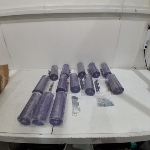 13PC PVC WATERPROOF STRIP CURTAIN - 60" X 84" - CLEAR (MODEL: MS-0021) image 2