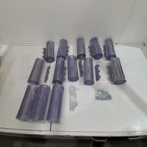13PC PVC WATERPROOF STRIP CURTAIN - 60" X 84" - CLEAR (MODEL: MS-0021) image 4