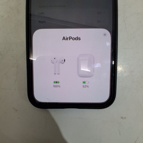 APPLE AIRPODS 1ST GEN WIRELESS BLUETOOTH HEADSET WITH CHARGING CASE - WHITE (MODEL: MMEF2C/A, A1523, A1722, A1602) image 2