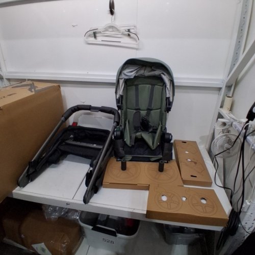 UPPABABY VISTA V3 EVELYN FULL-SIZE SINGLE TO DOUBLE STROLLER WITH BUG & RAIN SHIELDS - MEADOW GREEN (MODEL: 0303-VSO-NA-EVE) image 3