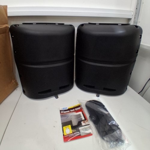 CAMCO HEAVY DUTY PROPANE TANK COVER - 20 LBS - BLACK (MODEL: 40578) image 2