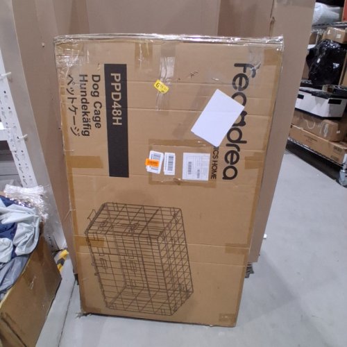 FEANDREA 2-DOOR DOG CAGE/PET CRATE - XXL (48" X 29.3" X 31.7") - BLACK - (MODEL: PPD48H) image 3