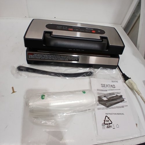 SEATAO DRY & MOIST DOUBLE SEAL INDUSTRIAL VACUUM SEALER - 120V, 135W - BLACK AND SILVER (MODEL: VH5188) image 6