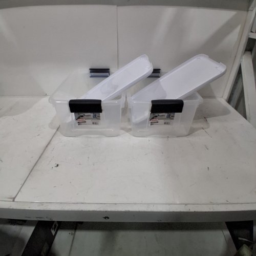 2PK STERILITE STORAGE CONTAINERS WITH ULTRA LATCH LIDS - 18 QT/17L - CLEAR/GRAY - (MODEL : 1984LAB3V) image 2