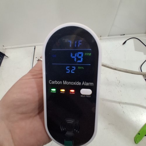 4 IN 1 CARBON MONOXIDE ALARM - BLACK AND WHITE (MODEL: KH-106) image 2