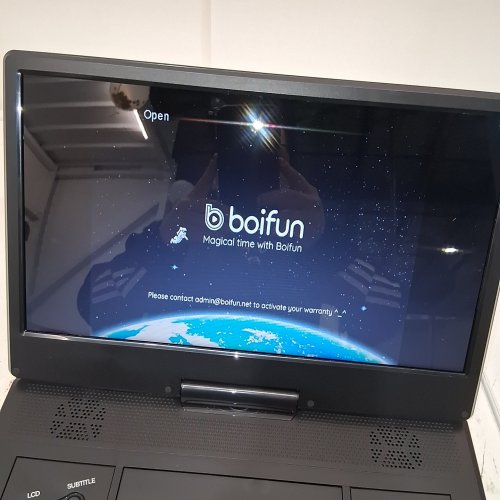BOIFUN PORTABLE DVD PLAYER WITH 14.1" LARGE HD SCREEN - BLACK (MODEL: BFN-142) image 2