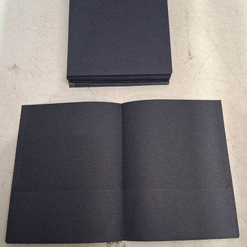 25PK OXFORD TWIN-POCKET FOLDERS - LETTER SIZE - DARK BLUE (MODEL: 57538) image 3