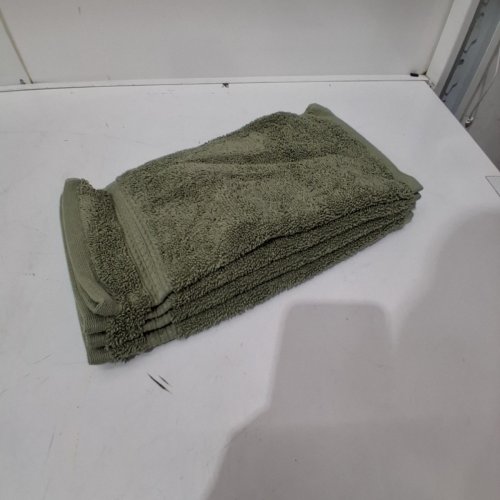 4PK SERENE HOME COLLECTION WASH CLOTHS - 12" - GREEN (MODEL: 3412222) image 4