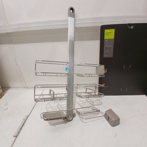SIMPLEHUMAN ADJUSTABLE EXTRA LARGE STAINLESS STEEL HANGING SHOWER CADDY - SILVER (MODEL: BT1102) image 2
