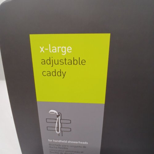 SIMPLEHUMAN ADJUSTABLE EXTRA LARGE STAINLESS STEEL HANGING SHOWER CADDY - SILVER (MODEL: BT1102) image 4