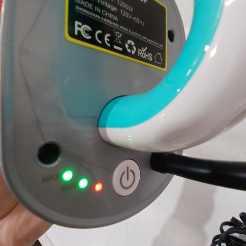 ALL-IN-ONE SCRUBBING AND SANITIZING DETACHABLE STEAM MOP - 120V - WHITE / TURQUOISE (MODEL: F1) image 3