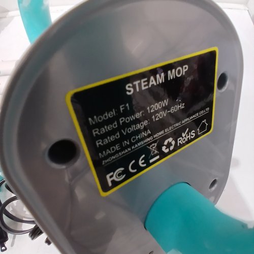 ALL-IN-ONE SCRUBBING AND SANITIZING DETACHABLE STEAM MOP - 120V - WHITE / TURQUOISE (MODEL: F1) image 7