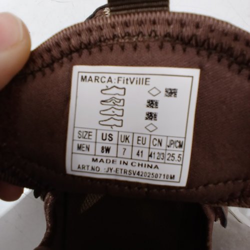 MEN'S FITVILLE EASYTOP RECOVERY SANDAL V4 - SIZE 8 WIDE - COCOA LUXE image 4