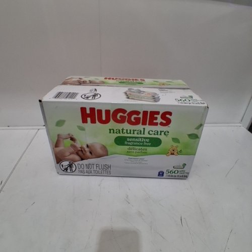 10 (56PK) HUGGIES UNSCENTED NATURAL CARE HYPOALLERGENIC BABY WIPES - 560 WIPES TOTAL image 3