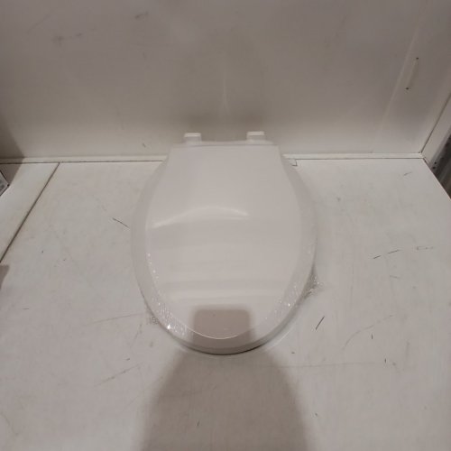 GARVEE ELONGATED SOFT CLOSE TOILET SEAT COVER / LID - 17" - WHITE (MODEL: PHO-0R8LA399) image 2