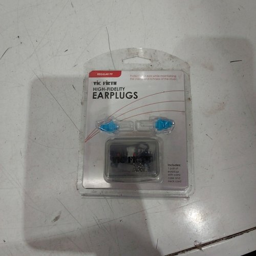 VIC FIRTH HIGH-FIDELITY NOISE REDUCTION EARPLUGS - REGULAR FIT - BLUE (MODEL: VICEARPLUGR2) image 2