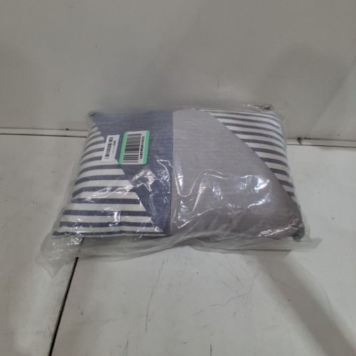 NAUTICA HOME FAIRWATER COLLECTION MEDITERRANEAN INSPIRED DESIGN DECORATIVE THROW PILLOW MACHINE WASHABLE - 14" X 20" - BLUE/GREY - (MODEL:220093) image 2