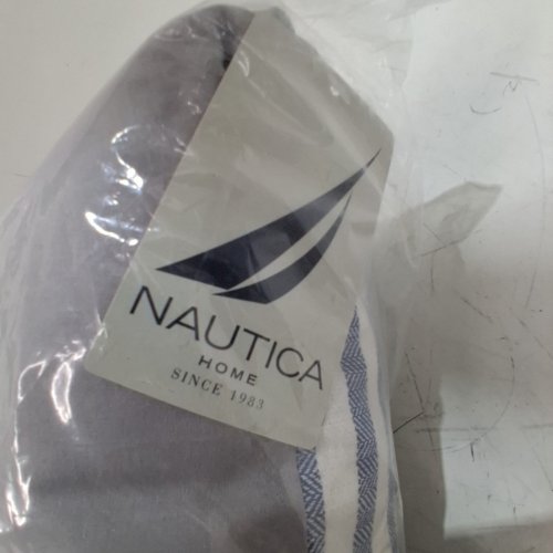 NAUTICA HOME FAIRWATER COLLECTION MEDITERRANEAN INSPIRED DESIGN DECORATIVE THROW PILLOW MACHINE WASHABLE - 14" X 20" - BLUE/GREY - (MODEL:220093) image 4