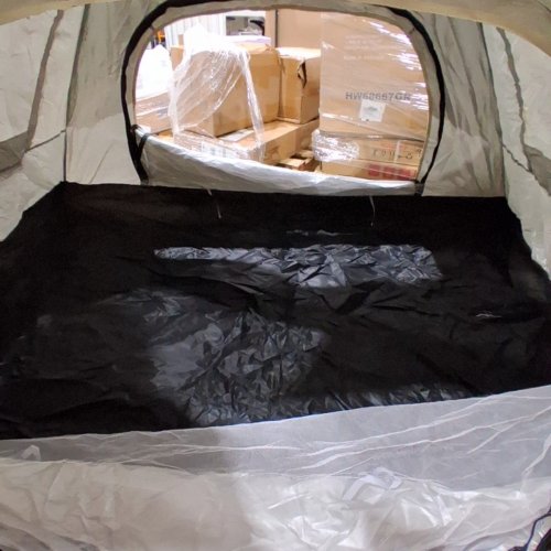 OUTDOOR QUICK OPENING CAMPING TENT WITH BAG - 2 PERSON - SILVER/BLACK image 3