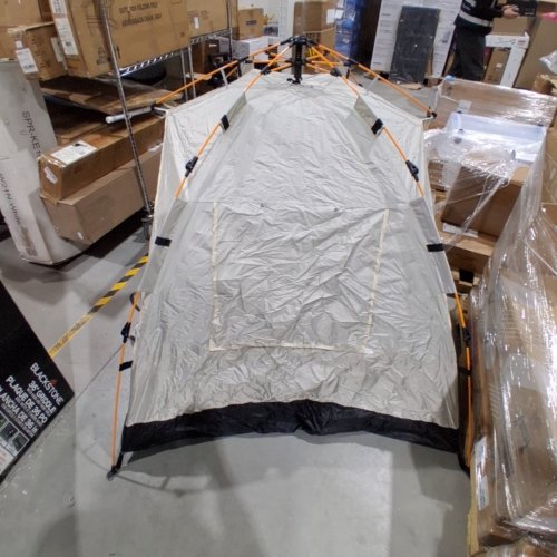 OUTDOOR QUICK OPENING CAMPING TENT WITH BAG - 2 PERSON - SILVER/BLACK image 4