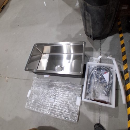 DORZOM UNDERMOUNT WORKSTATION KITCHEN SINK - 32" X 19" METALLIC MATTE GREY - (MODEL:H003G-321910) image 2