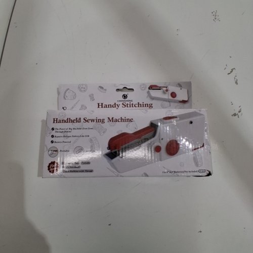 GOLDEN SPIKE HANDY STITCHING PORTABLE HANDHELD SEWING MACHINE - RED/WHITE image 4