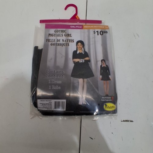GIRL'S PARTYHOLIC GOTHIC PIGTAILS GIRL - MEDIUM (8/10) - BLACK (STYLE: 50202M) image 2