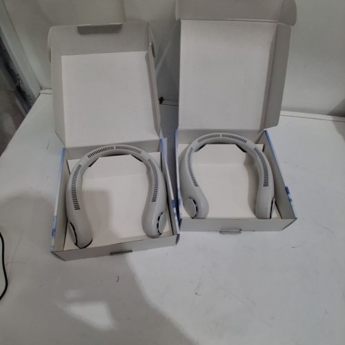 2PK JISULIFE RECHARGEABLE COOLING NECK FANS - WHITE (MODEL: 2789239) image 3