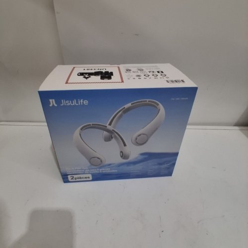 2PK JISULIFE RECHARGEABLE COOLING NECK FANS - WHITE (MODEL: 2789239) image 5