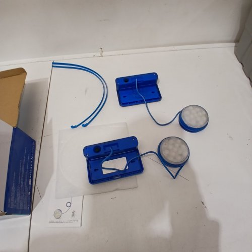 2PK QUNTIS UNDERWATER SOLAR POOL LIGHTS CHANGING LIGHT WITH 16 LIGHT COLOR, IP68 WATERPROOF BATHTUB LIGHT WITH TIMER FUNCTION AND REMOTE - BLUE image 2
