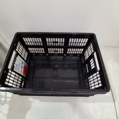 CLEVERMADE PLASTIC COLLAPSIBLE UTILITY CRATE - 21.1" X 14.6" X 10.6" - 45 L - BLACK (MODEL: 8531165-AAY) image 3